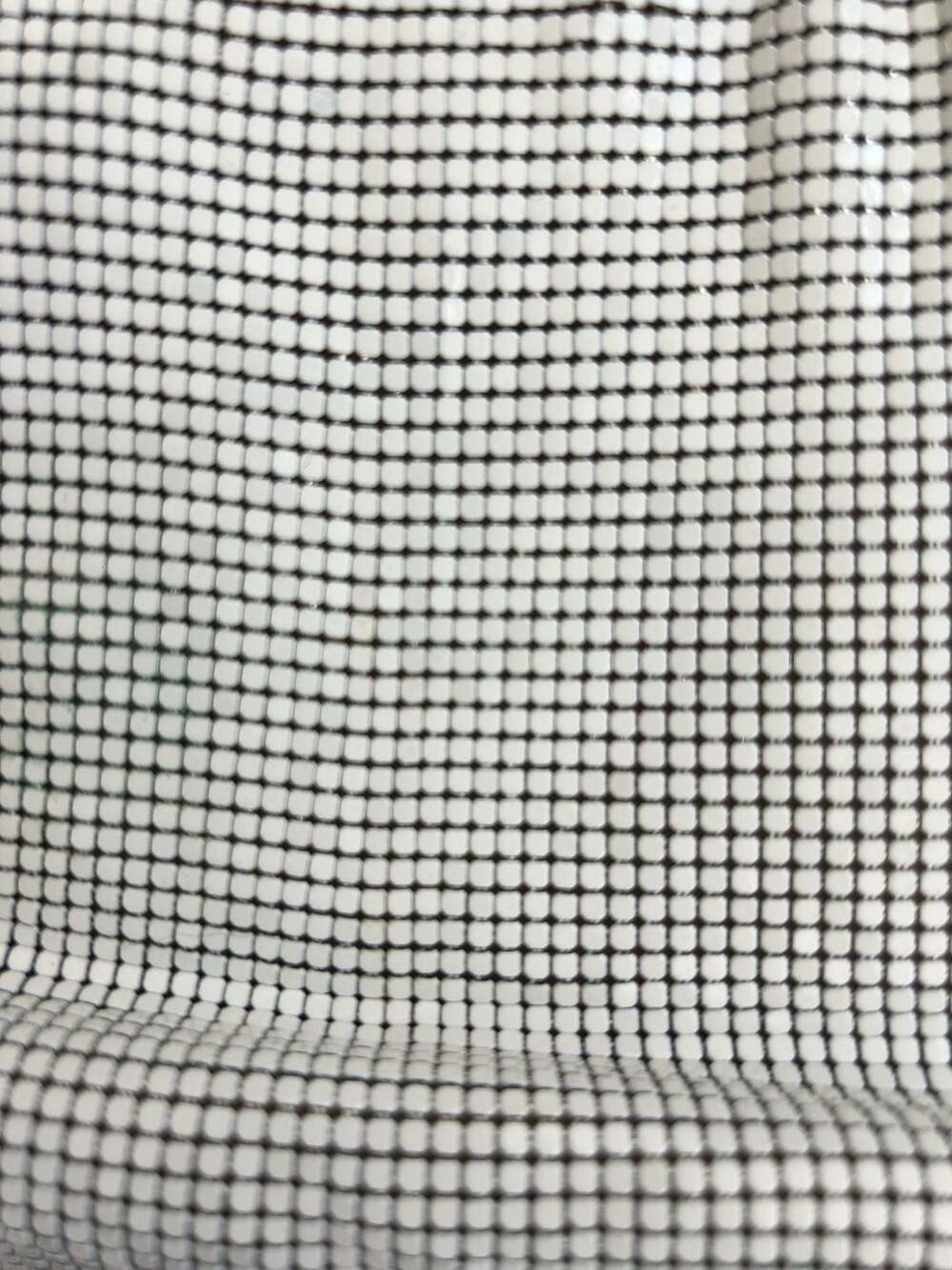 Vintage Whiting & Davis White Mesh Shoulder Bag with Gold Accents - Picture 2 of 9